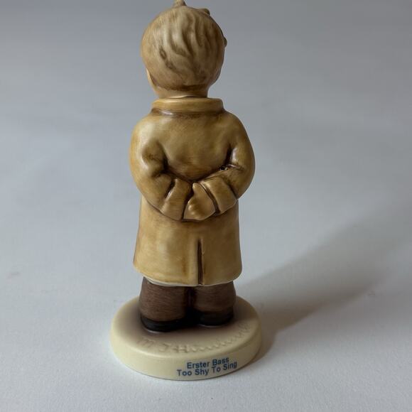 Hummel Figure Too shy to Sing #845 First Bass Boy in box Goebel Figurine T90 - Picture 4 of 6